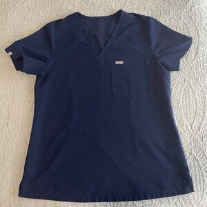 FIGS Women's Catarina One-Pocket Scrub Top - Navy